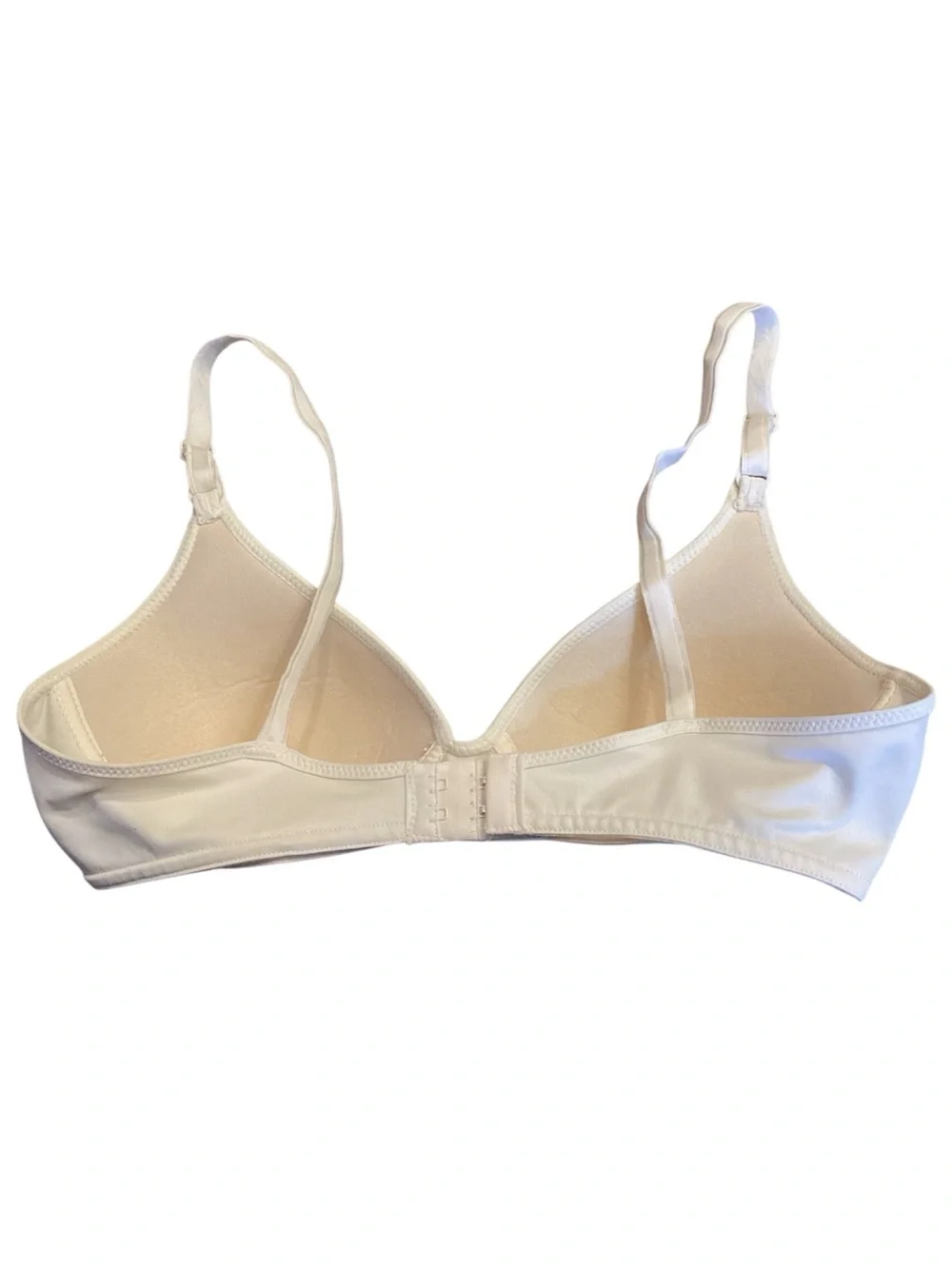 34B Warner’s Wireless Embroidered‎ Floral Bra Ivory Comfort T-Shirt Bra 01289